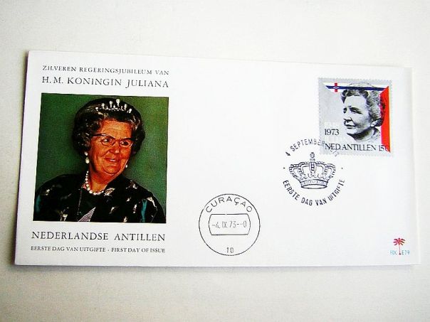 1973 Zilv jubileum Juliana Ned Ant - (5673)